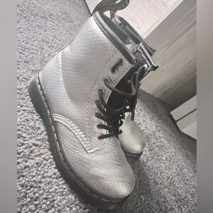 Doc Marten Toddler 1460 Reptile Emboss Lace Up Boots